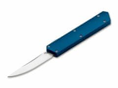 Böker Plus 06EX550 Kwaiken OTF Blue vyskakovací nôž 8,1 cm, modrá, hliník, puzdro