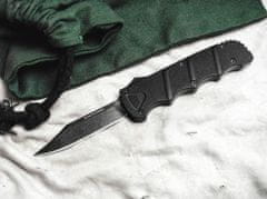 Böker Plus 06EX350 Kalashnikov OTF Bowie vyskakovací nôž 9 cm, Stonewash, čierna, hliník