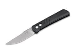 Böker Plus 01BO345 ALLUVIAL automatický vreckový nôž 8 cm, čierna, hliník, spona