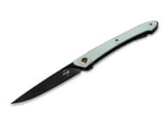 Böker Plus 01BO357 Urban Spillo Jade vreckový nôž 7,6 cm, G10, spona