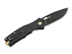 Böker Plus 01BO375 Fieldfolder vreckový nôž 8,6 cm, čierna, Stonewash, G10, nylonové puzdro