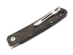 Böker Plus 01BO387 LFL07 zberateľský vreckový nôž 7,6 cm, karbón, spona, limitovaná edícia