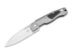 Böker Plus 01BO463 Aluma vreckový nôž 9,1 cm, Stonewash, sivá, hliník, drevo, spona