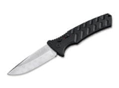 Böker Plus 01BO507DAM STRIKE DAMASCUS automatický nôž 8,2 cm, damašek, čierna, hliník, puzdro