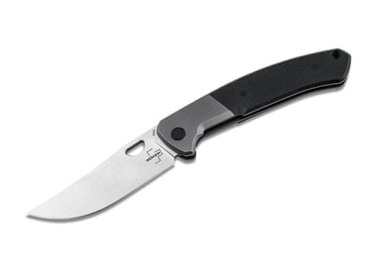 Böker Plus 01BO554 ELSO vreckový nôž 8,5 cm, čierna, šedá, G10, oceľ