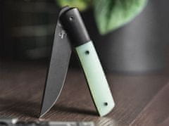 Böker Plus 01BO614 Urban Trapper Premium Jade vreckový nôž 9 cm, čierna, priehľadná, G10, titán