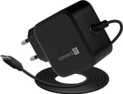 Connect IT univerzální notebookový adaptér C-Power USB-C, PD 67W, čierna