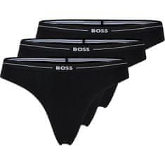 Hugo Boss 3 PACK - dámske tangá BOSS 50510030-001 (Veľkosť L)