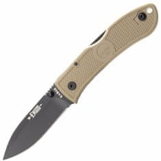 KA-BAR® KB-4062CB Dozier Foding Hunter Coyote Brown Tan Handle, Black Blade