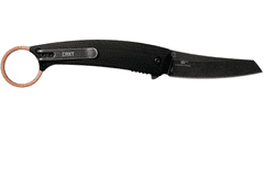 CRKT CR-7150 IBI BLACK vreckový nôž 6,9 cm, Black Stonewash, čierna, G10