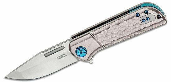 CRKT CR-6525 LANNY SILVER vreckový nôž 8 cm, hliník