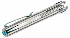 CRKT CR-6525 LANNY SILVER vreckový nôž 8 cm, hliník 