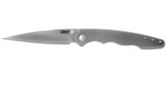CRKT CR-7016 FLAT OUT SILVER vreckový nôž s asistenciou 9 cm, celooceľový