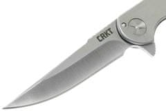 CRKT CR-7076 UP & AT 'EM SILVER vreckový nôž 9,2 cm, celooceľový