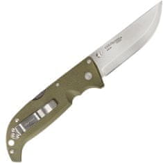 Cold Steel 20NPFZ Finn Wolf OD Green vreckový nôž do prírody 8,9 cm, zelená, Griv-Ex