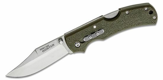 Cold Steel 23JC Double Safe Hunter OD Green lovecký vreckový nôž 8,9 cm, zelená, GFN