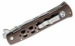 Cold Steel 26SK4 4" Ti-Lite Plain vreckový nôž 10,2 cm, hnedá, Zy-Ex