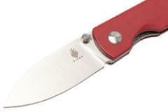 Kizer Ki3525S1 Yorkie Red vreckový nôž 6,4 cm, červená, Micarta