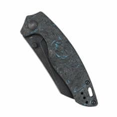Kizer Ki4593A2 Towser K Black vreckový nôž 8,6 cm, čierny Stonewash, čierno-modrá, FAT Carbon