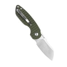 Kizer V2569C1 OCTOBER Mini Green vreckový nôž 6,5 cm, Stonewash, zelená, G10