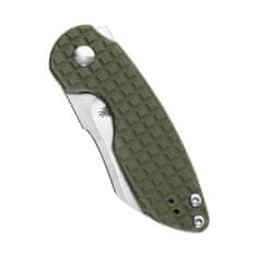 Kizer V2569C1 OCTOBER Mini Green vreckový nôž 6,5 cm, Stonewash, zelená, G10