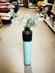 Ewax Dekoratívna keramická váza modrá 59 cm