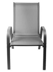 Aga 4x Záhradná stolička MR4400GY-4 Sivá