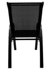 Aga 4x Záhradné stoličky MR4400BC-4 Čierna