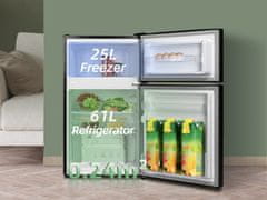 CHiQ Kombinovaná chladnička FTM86L4E + 12 let záruky na kompresor (bez registrácie)