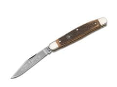 Böker Manufaktur 111057 Stockman Oak Beer Barel vreckový nôž 7,6 cm, dubové drevo, puzdro