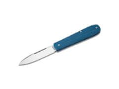 Böker Manufaktur 112944 COFFIN vreckový nôž 8 cm, modrá, Micarta, plstené puzdro