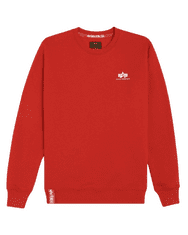 Alpha Industries  Pánska Mikina Basic Sweater Small Logo-C Červená L