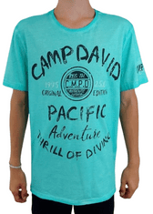 Camp David  Pánske Tričko krátky rukáv-T Tyrkysová L