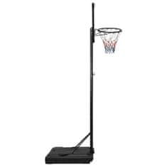 Vidaxl Basketbalový stojan priehľadný 235-305 cm polykarbonát
