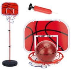 Kaxl Basketbalový kôš, sada so stojanom a loptou