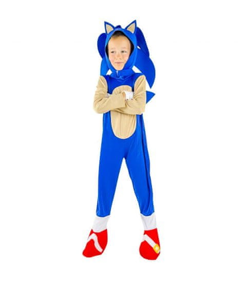 bHome Detský kostým Sonic s maskou a rukavicami 122-128 M