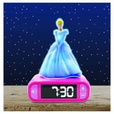 Lexibook Budík s nočným 3D svetlom Disney Princezná Popoluška