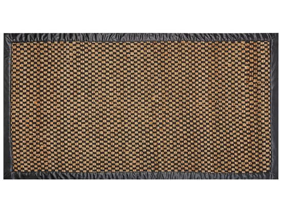 Beliani Jutový koberec 80 x 150 cm čierna/béžová GERCE