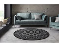 Kruhový koberec Mirkan 104109 Black 160x160 (priemer) kruh