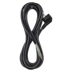 EMOS Flexo šnúra PVC 3× 1,5mm2, 5m, čierna