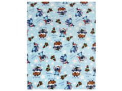Disney DISNEY Stitch Modrý pled/náter, vianočný pled 120x150 cm OEKO-TEX