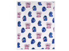 Disney DISNEY Andzia Stitch Biela deka/obliečka sherpa 120x150 cm OEKO-TEX