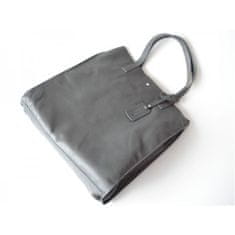 Vera Pelle Kabelky každodenné sivá Shopper Bag Genuine Leather A4