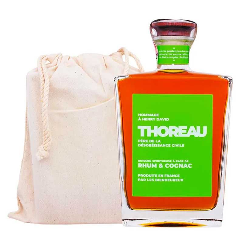 WEBHIDDENBRAND Rum Thoreau Rhum & Cognac, darčekové vrecko 0,7 l