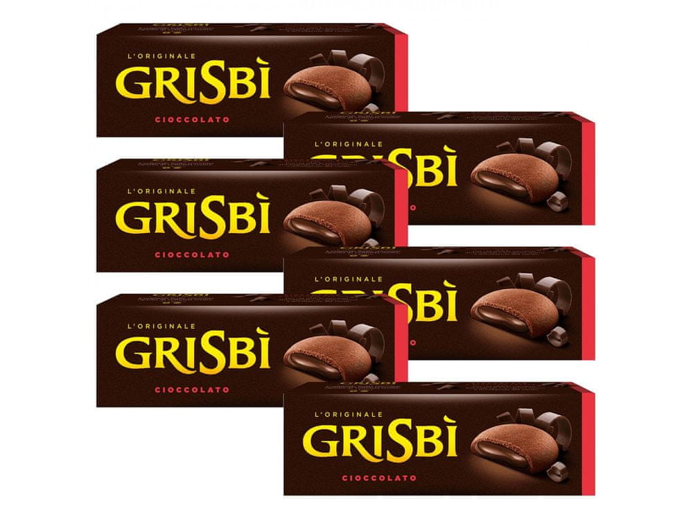 sarcia.eu MATILDE VICENZI Grisbi Cioccolato - Talianske sucháre s čokoládovou náplňou 150 g 6 paczek