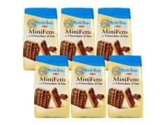 sarcia.eu MULINO BIANCO Mini Fette - Talianske, mini sušienky s mliečnou čokoládou 110 g 6 paczek