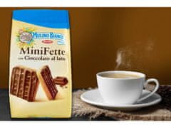 sarcia.eu MULINO BIANCO Mini Fette - Talianske, mini sušienky s mliečnou čokoládou 110 g 6 paczek