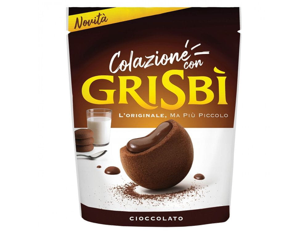sarcia.eu MATILDE VICENZI Grisbi Cioccolato - Talianske piškóty s tekutou čokoládovou náplňou 250 g 1 paczka