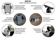 SEFIS Grip držiak telefónu s teleskopickou prísavkou N1 