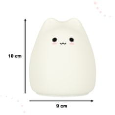 MG Little Cat RGB bezdrôtová nočná lampa, biela